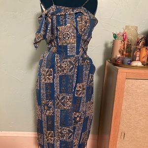 Vintage Hawaiian wiggle dress